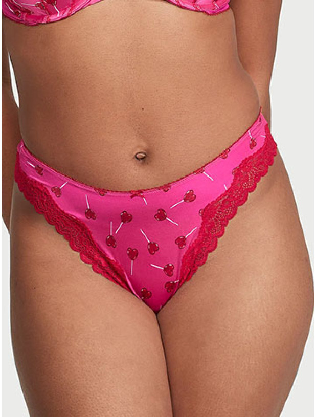 Комплект Білизни Victoria's Secret Tease Wireless Triangle Bralette & Tease High-Leg Scoop Thong Panty_6