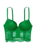 Комплект Білизни зі Стразами Victoria's Secret Very Sexy Bombshell Add-2-Cups Push-Up Corset Top & Shine Strap Cutout Back Thong Panty_4