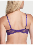 Комплект Білизни Victoria's Secret Very Sexy Push-Up Bra & Fishnet Floral Cheeky Panty & Fishnet Leather Garter Belt_8
