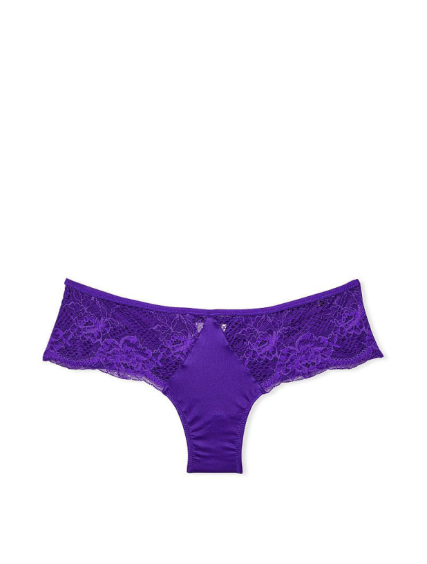 Комплект Білизни Victoria's Secret Very Sexy Push-Up Bra & Fishnet Floral Cheeky Panty & Fishnet Leather Garter Belt_9
