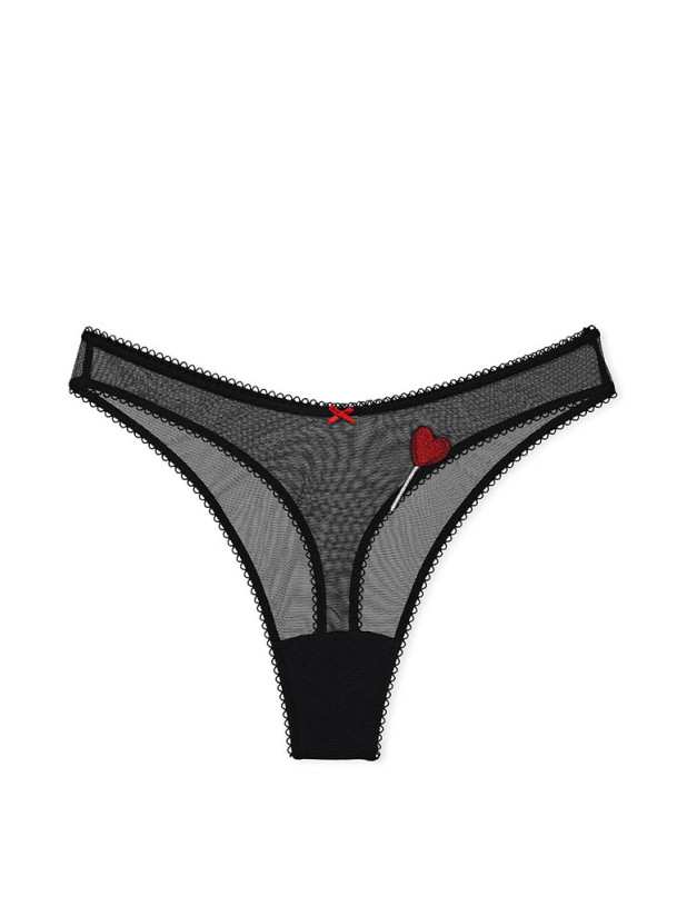 Комплект Білизни Victoria's Secret Tease Unlined Demi Bra & Tease High-Leg Scoop Thong Panty_6