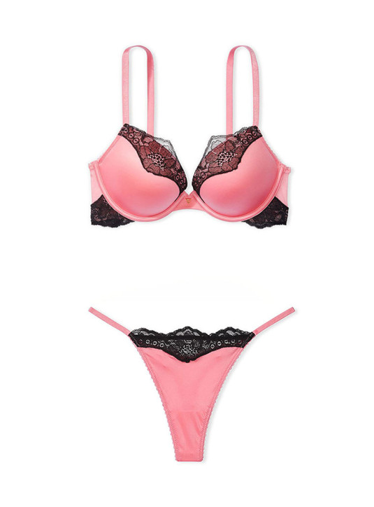 Комплект Білизни Пуш-ап Victoria's Secret Very Sexy Push-Up Bra & Lace Trim Thong