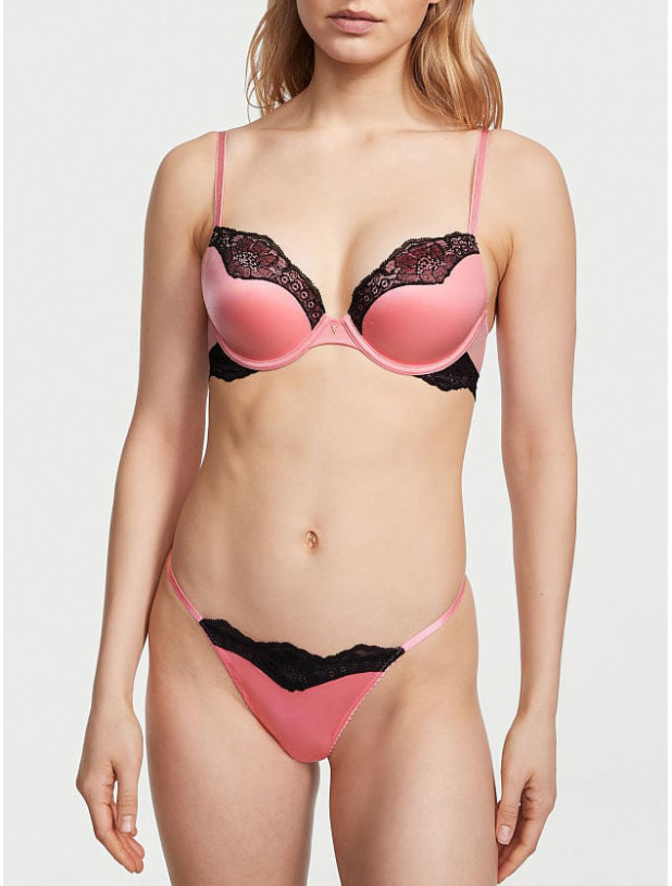 Комплект Білизни Пуш-ап Victoria's Secret Very Sexy Push-Up Bra & Lace Trim Thong_3