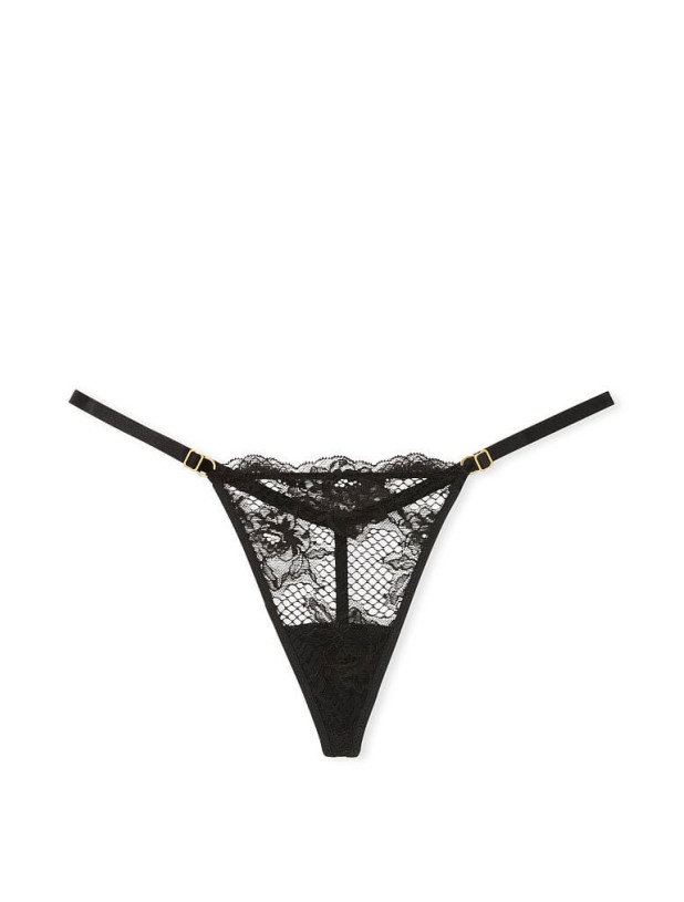 Комплект Білизни Пуш-ап Victoria's Secret Very Sexy Strappy Fishnet Lace Push-Up Bra & Fishnet Lace V-String Panty_8