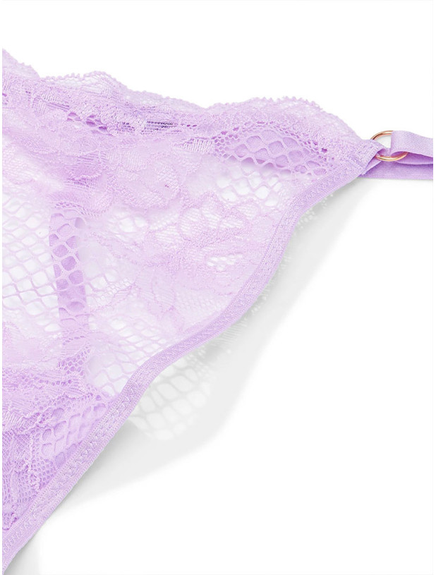Комплект Білизни Пуш-ап Victoria's Secret Very Sexy Strappy Fishnet Lace Push-Up Bra & Fishnet Lace V-String Panty_7