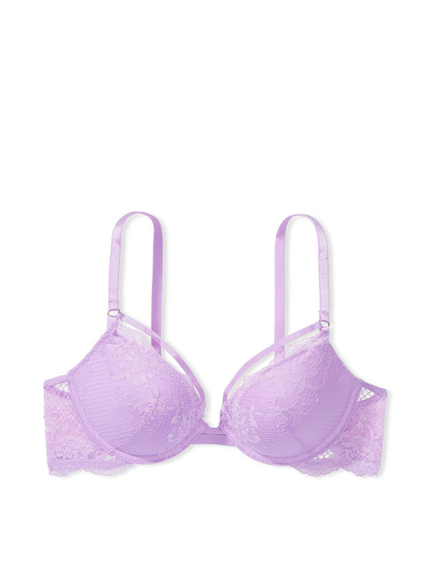 Комплект Білизни Пуш-ап Victoria's Secret Very Sexy Strappy Fishnet Lace Push-Up Bra & Fishnet Lace V-String Panty_2