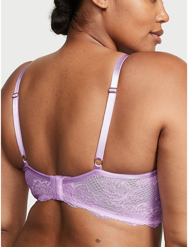 Комплект Білизни Пуш-ап Victoria's Secret Very Sexy Strappy Fishnet Lace Push-Up Bra & Fishnet Lace V-String Panty_5