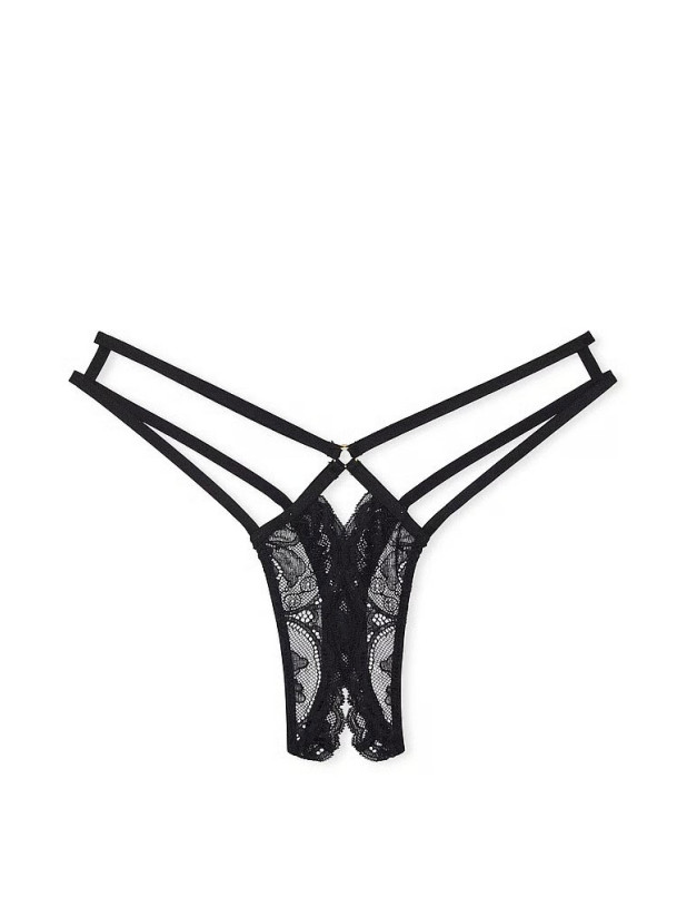 Комплект Білизни Victoria's Secret Very Sexy Strappy Balconette Bra & Crotchless Lace Strappy Thong Panty_6