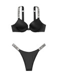 Комплект Білизни зі Стразами Victoria's Secret Very Sexy Push-up Bra & Rhinestone Shine Strap Brazilian Panty_5