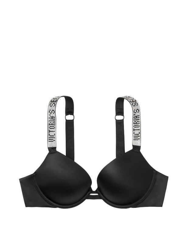 Комплект Білизни зі Стразами Victoria's Secret Very Sexy Push-up Bra & Rhinestone Shine Strap Brazilian Panty_6