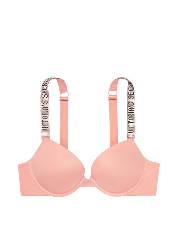 Комплект Білизни зі Стразами Victoria's Secret Very Sexy Shine Strap Push-Up Bra & Thong Panty_4