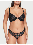 Комплект Білизни Victoria's Secret Very Sexy Ziggy Glam Floral Embroidery Unlined Demi Bra & Embroidered Thong Panty_8