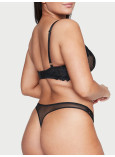 Комплект Білизни Victoria's Secret Very Sexy Ziggy Glam Floral Embroidery Unlined Demi Bra & Embroidered Thong Panty_9