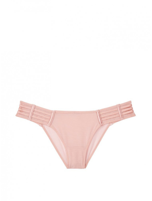 Комплект Білизни Victoria's Secret Luxe Lingerie Unlined Mesh Full-coverage Plunge Bra & Mesh Cheekini Panty_4