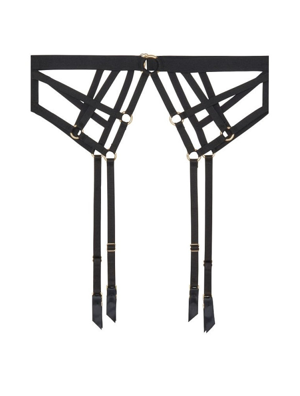 Комплект Very Sexy Unlined Strappy Balconette Bra & Strappy Cheeky Panty & Garter Belt Bundle_4