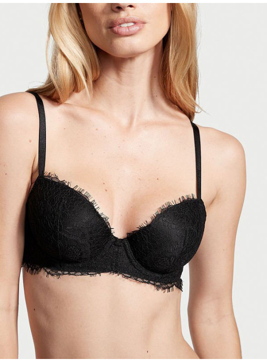 Комплект Білизни з Мереживом Victoria's Secret Dream Angels Lightly Lined Lace Demi Bra & Floral Lace Thong Panty