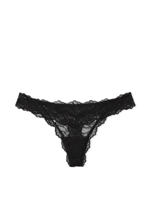 Комплект Білизни з Мереживом Victoria's Secret Dream Angels Lightly Lined Lace Demi Bra & Floral Lace Thong Panty_5