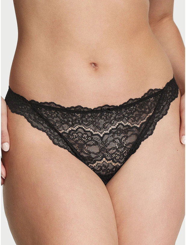 Комплект Білизни з Мереживом Victoria's Secret Dream Angels Lightly Lined Lace Demi Bra & Floral Lace Thong Panty_7