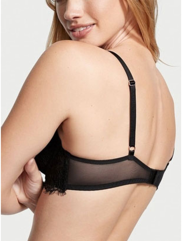 Комплект Білизни з Мереживом Victoria's Secret Dream Angels Lightly Lined Lace Demi Bra & Floral Lace Thong Panty_4