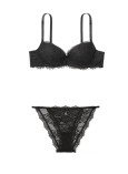 Комплект Білизни з Мереживом Victoria's Secret Dream Angels Lightly Lined Lace Demi Bra & Victoria's Secret Dream Angels Mini String Bikini Panty_1