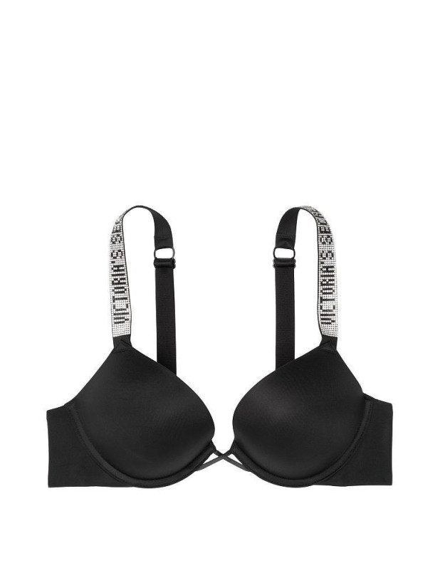 Комплект Білизни зі Стразами Victoria's Secret Very Sexy Bombshell Add-2-cups Shine Strap Push-up Bra & Brazilian Panty_6