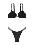 Комплект Білизни зі Стразами Victoria's Secret Very Sexy Bombshell Add-2-cups Shine Strap Push-up Bra & Brazilian Panty_5