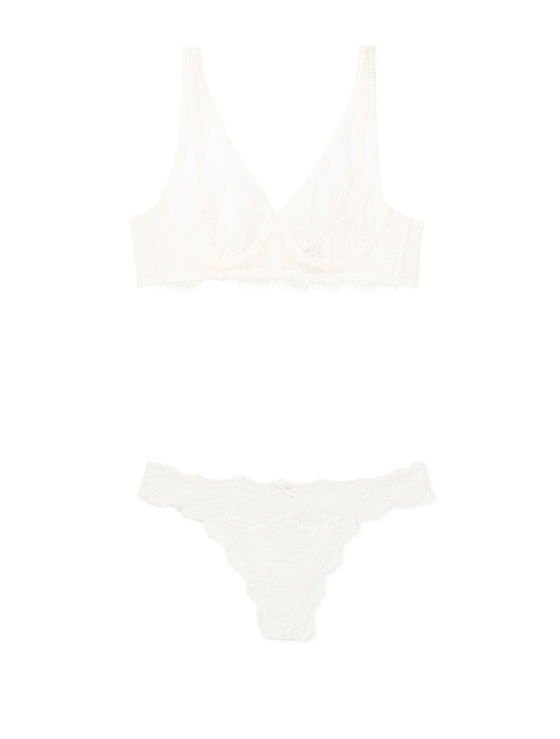 Комплект Victoria's Secret Dream Angels Unlined Plunge Bra & Corded Thong Panty_6