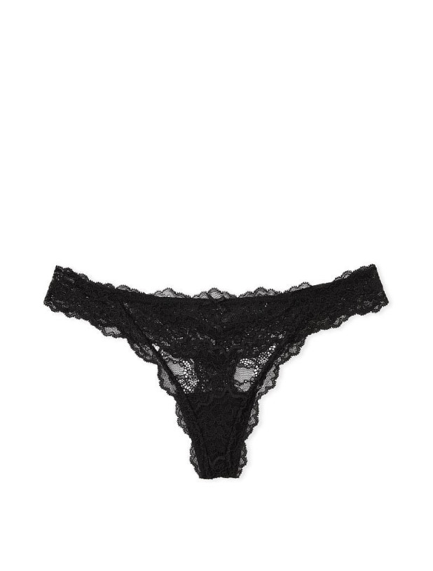 Комплект Білизни з Корсетом Victoria's Secret Dream Angels Unlined Lace-Up Corset Top & Floral Lace Thong Panty_5