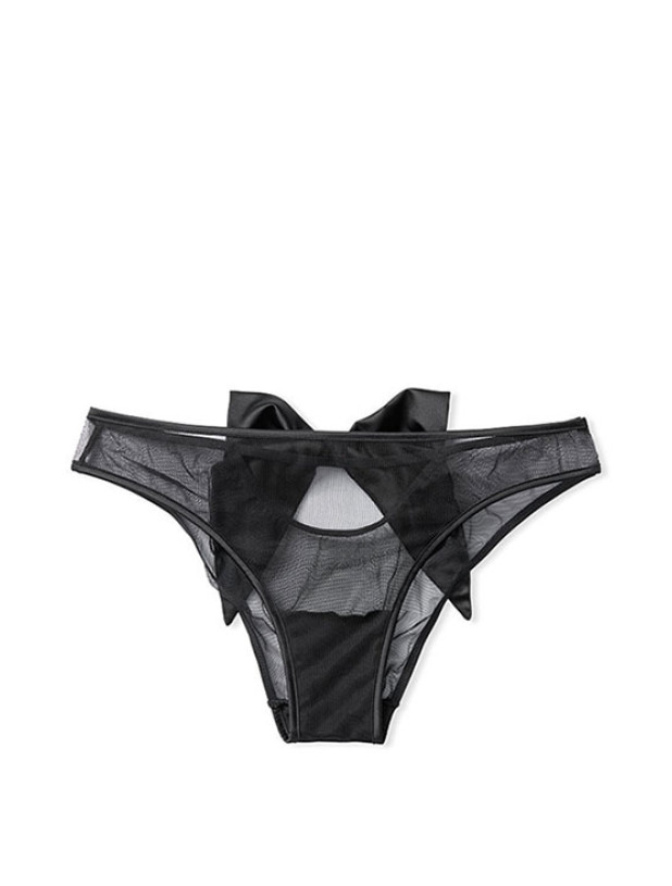 Комплект Victoria's Secret Dream Angels Wicked Unlined Sheer Mesh & Bow Balconette Bra & Cheekini Panty_2