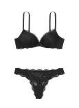 Комплект Білизни Victoria's Secret Dream Angels Lightly Lined Wireless Bra & Floral Lace Thong Panty_1