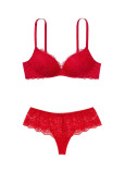Комплект Білизни Victoria's Secret Dream Angels Lightly Lined Wireless Bra & Lace Hipster Thong Panty_3