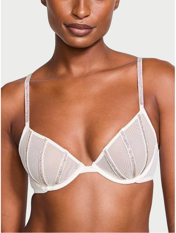 Комплект Білизни Victoria's Secret Very Sexy Sheer Shine Low-Cut Demi Bra & Very Sexy Sheer Shine Thong Panty_2