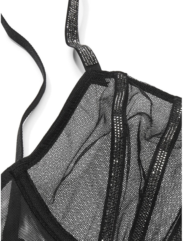 Комплект Білизни Victoria's Secret Very Sexy Sheer Shine Low-Cut Demi Bra & Very Sexy Sheer Shine Thong Panty_5