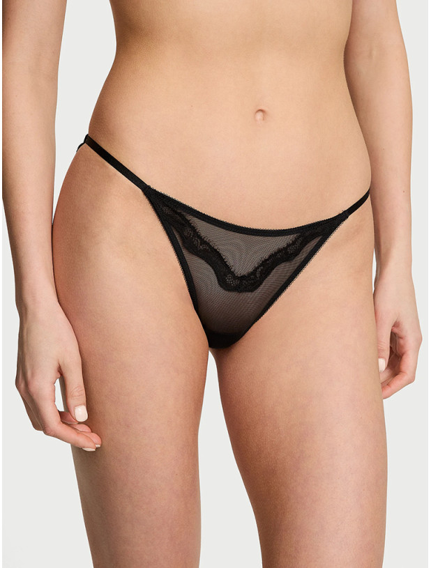 Комплект Білизни Victoria's Secret Very Sexy Sheer Shine Low-Cut Demi Bra & Very Sexy Sheer Shine Rose String Bikini Panty_6
