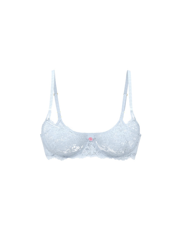 Комплект Білизни Victoria's Secret Dream Angels Wicked Unlined Lace Balconette Bra & Lace-Trim Thong Panty_4