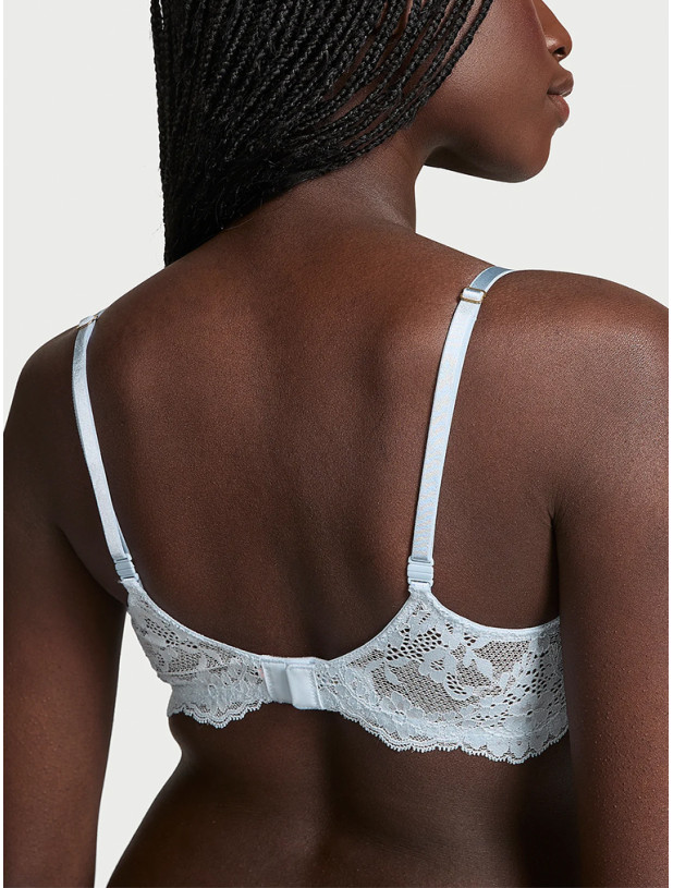 Комплект Білизни Victoria's Secret Dream Angels Wicked Unlined Lace Balconette Bra & Lace-Trim Thong Panty_3