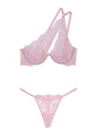Комплект білизни Victoria's Secret Dream Angels Twinkle Lace One-Shoulder Monowire Bra & Twinkle Strap Lace V-String Panty_2