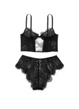 Комплект Білизни Victoria's Secret Lace Corset Top Shortie Set_3