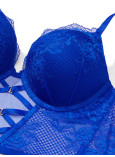 Комплект Білизни Victoria's Secret Very Sexy Bombshell Strappy Fishnet Lace Push-Up Corset Top & Lace-Trim Thong Panty_5