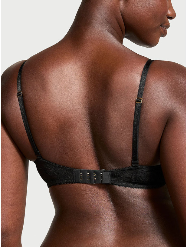 Комплект Білизни Victoria's Secret Very Sexy Bombshell Add-2-Cups Rose Lace Push-Up Bra & Adjustable String Thong Panty_3