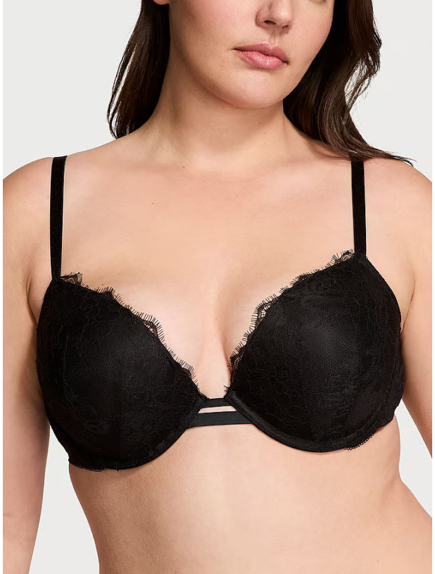 Комплект Білизни з Мереживом Victoria's Secret Very Sexy Rose Lace Push-Up Bra & Adjustable String Thong Panty_4