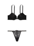 Комплект Білизни з Мереживом Victoria's Secret Very Sexy Rose Lace Push-Up Bra & Adjustable String Thong Panty_3