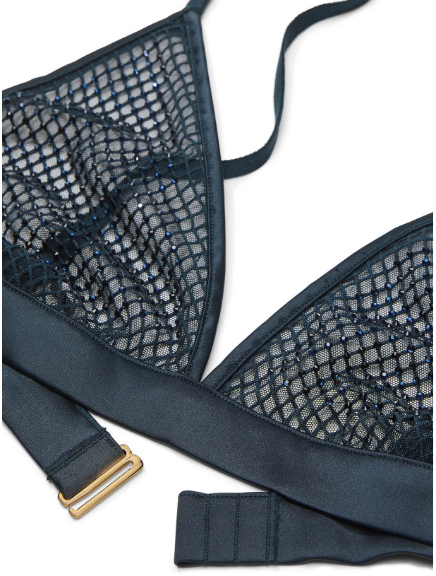 Комплект Білизни зі Стразами Victoria's Secret Very Sexy Ziggy Glam Shine Fishnet Triangle Bralette & Ziggy Glam Shine Fishnet Adjustable V-String Panty_4