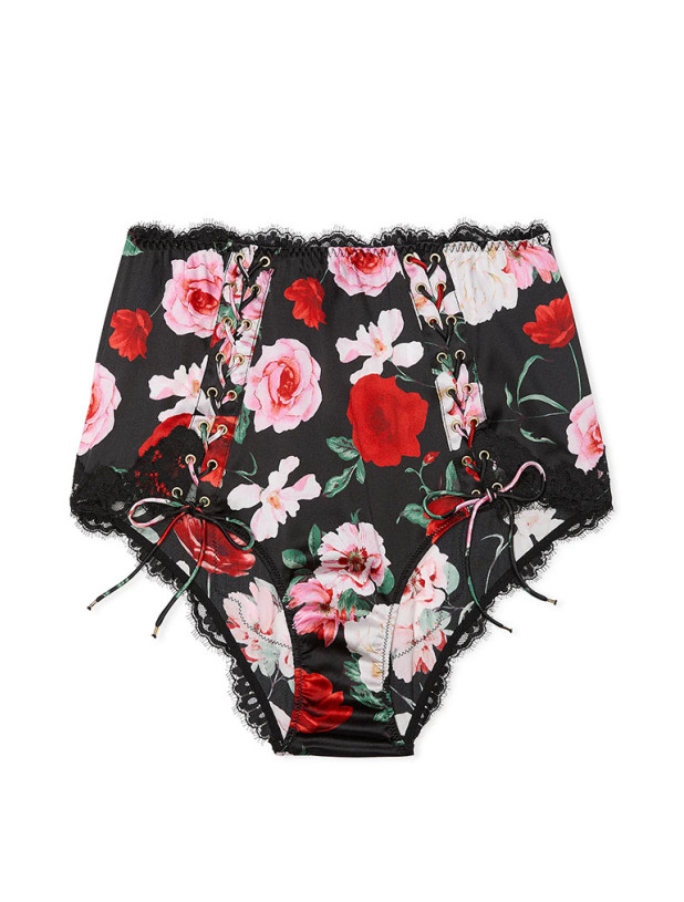 Комплект Білизни Victoria's Secret Very Sexy ATELIER Victoria's Secret Satin Lace Trim Lightly Lined Balconette Bra & Atelier Satin Lace-Trim High-Waist Brief Panty_8