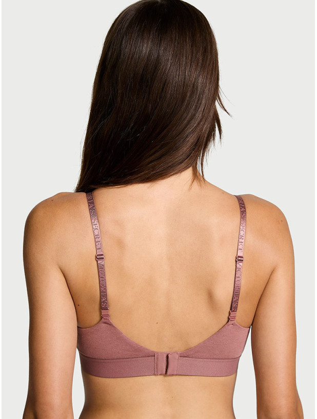 Комплект Білизни Victoria's Secret The T-shirt Shine Patch Push-Up Perfect Shape Bra & Logo Cotton Shine Patch Thong Panty_8