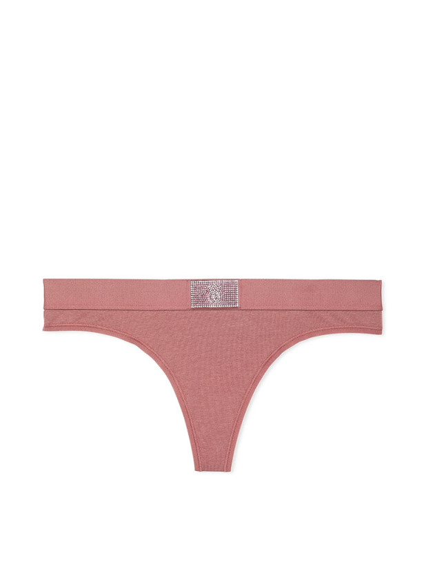Комплект Білизни Victoria's Secret The T-shirt Shine Patch Push-Up Perfect Shape Bra & Logo Cotton Shine Patch Thong Panty_11