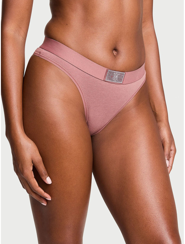 Комплект Білизни Victoria's Secret The T-shirt Shine Patch Push-Up Perfect Shape Bra & Logo Cotton Shine Patch Thong Panty_5