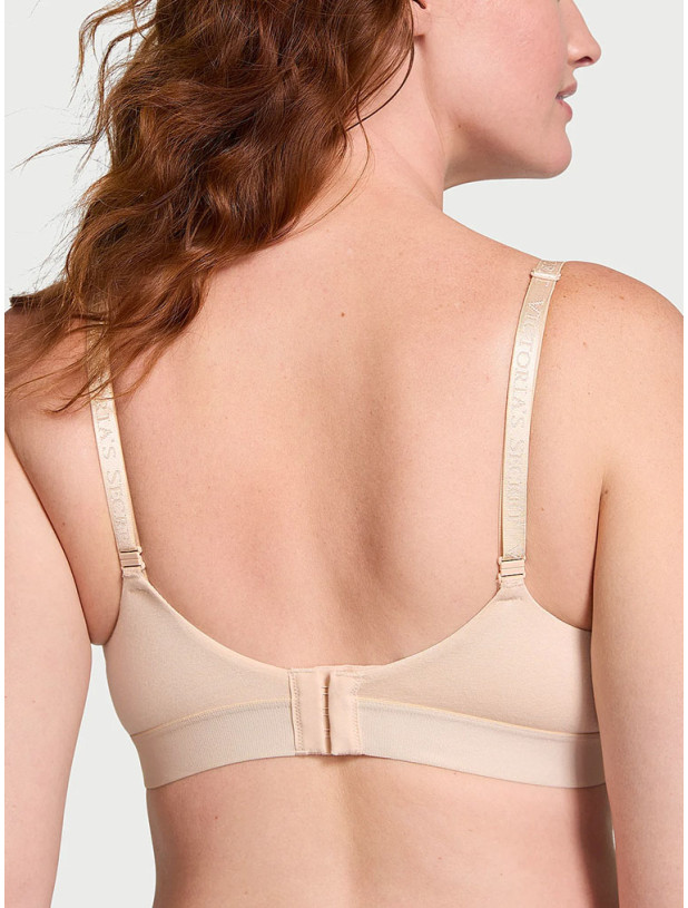Комплект Білизни Victoria's Secret The T-shirt Shine Patch Push-Up Perfect Shape Bra & Logo Cotton Shine Patch Thong Panty_7