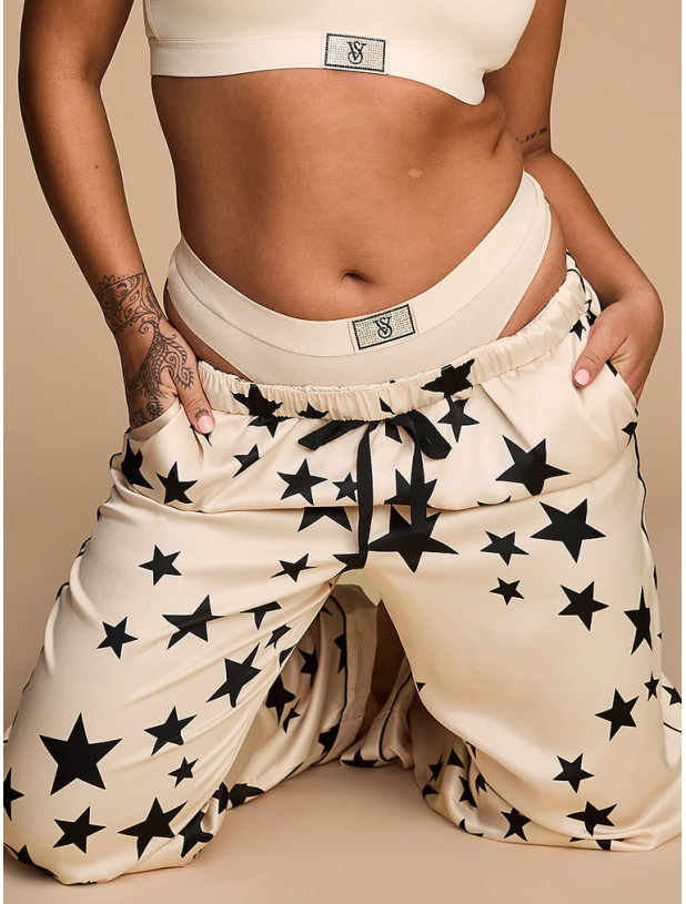 Комплект Білизни Victoria's Secret The T-shirt Shine Patch Push-Up Perfect Shape Bra & Logo Cotton Shine Patch Thong Panty_2