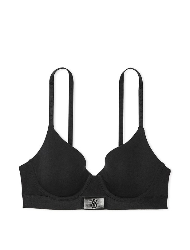 Бюстгальтер зі Стразами Victoria's Secret The T-shirt Shine Patch Lightly Lined Demi Bra_3